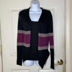 Black and Purple Striped Sweater